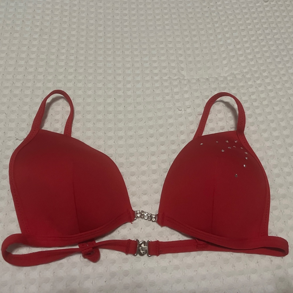 H&M Red Bra with Rhinestone Detail